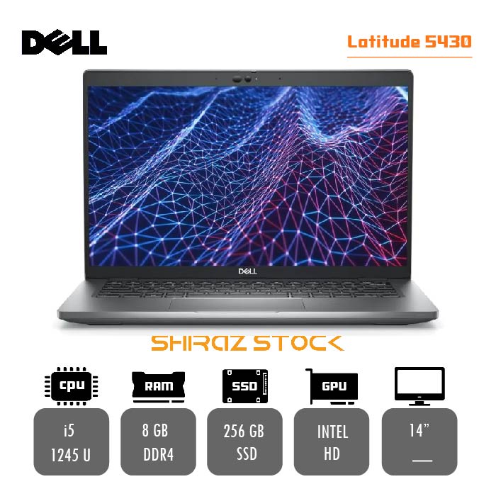 لپ تاپ استوک DELL Latitude 5430 | i5-1245U | 8GB-DDR4 | 256GB | 14"FHD