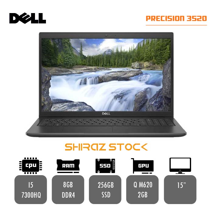 لپ تاپ استوکDELL PRECISION 3520 | i5-7300HQ | 8GB-DDR4 | 256GB-SSD | NVDIA QUADRO M620-2GB | 15
