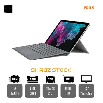 تبلت استوک +Microsoft Surface Pro 5 | i7-7660U | 8GB-LPDDR3 | 256GB-SSD | IRIS