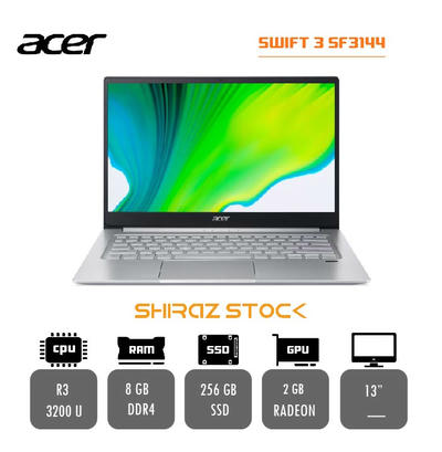 لپ تاپ استوک  "ACER SWIFT 3 SF3144 |R3-3200U|8GB-DDR4|256GB-SSD|2GB-AMD RADEON| 13 