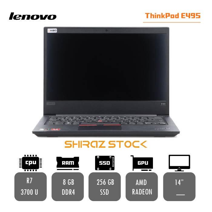 لپ تاپ استوک "LENOVO Thinkpad E495| R7- 3700U|8GB-DDR4| 256GB-SSD| 14