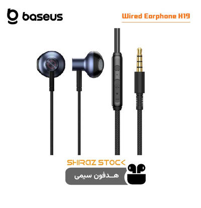 هدفون سیمی اورجینال بیسوس مدل H19 Encok Wired Earphone - استوک