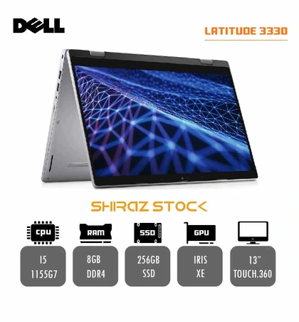 لپ تاپ استوک DELL Latitude 3330 | i5-1155G7 | 8GB-DDR4 | 256GB-SSD | IRIS XE | 13-TOUCH.360