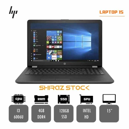 لپ تاپ استوک HP LAPTOP 15 | i3-6006U | 4GB-DDR4 | 128GB-SSD | INTEL HD | 15