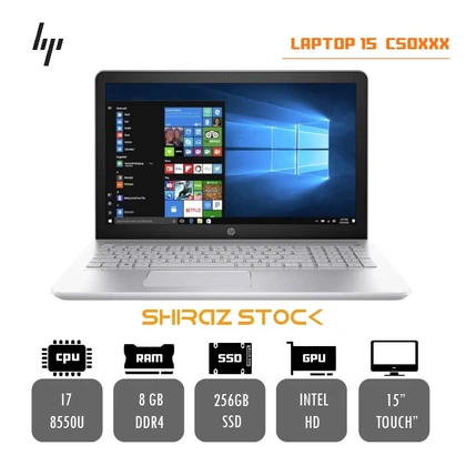لپ تاپ استوک HP  PAVILION LAPTOP 15 CS0XXX | I7-8550U | 8GB-DDR4 | 256GB-SSD | INTEL HD | 15-TOUCH