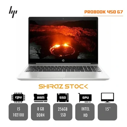 لپ تاپ استوک HP ProBook 450 G7 | i5-10210U | 8GB-DDR4 | 256GB-SSD | INTEL HD | 15