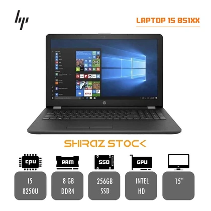 لپ تاپ استوک HP LAPTOP 15 BS1XX | i5-8250U | 8GB-DDR4 | 256GB-SSD | INTEL HD | 15