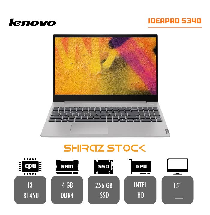 لپ تاپ استوک LENOVO IDEAPAD S340 | i3-8145U | 4GB-DDR4 | 256GB-SSD