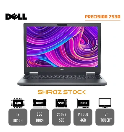 لپ تاپ استوک DELL PRECISION 7530 |I7-8850H| 8GB-DDR4 | 256GB-SSD |NVIDIA QUADRO P1000-4GB | 15-TOUCH