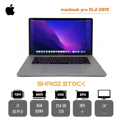 مک بوک استوک APPLE MACBOOK PRO 15.2 2019|i5-8279U|8GB-DDR4|256GB-SSD|IRES PLUS|14 