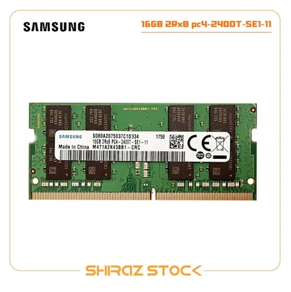 رم لپ تاپ استوک اورجینال برند SAMSUNG فرکانس pc4-2400T حافظه 16GB