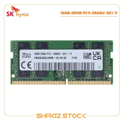 رم لپ تاپ استوک اورجینال برند SK HYNIX  فرکانس PC4-2666V حافظه 16GB