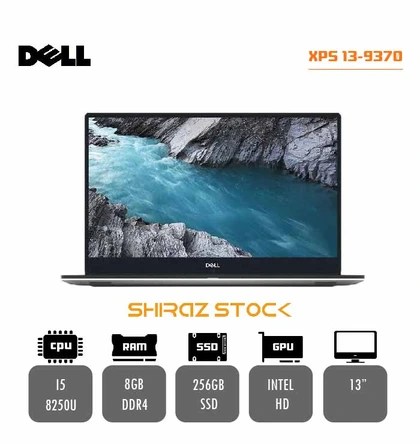 لپ تاپ استوک DELL XPS 13-9370 | I5-8250U | 8GB-DDR4 | 256GB-SSD | INTEL HD | 13